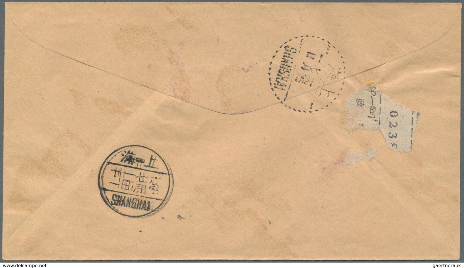 08308 China - Volksrepublik: 1951/60, Two FDC: KPC 30 Years Set On Local Registered Cover With Commemorati - Sonstige & Ohne Zuordnung