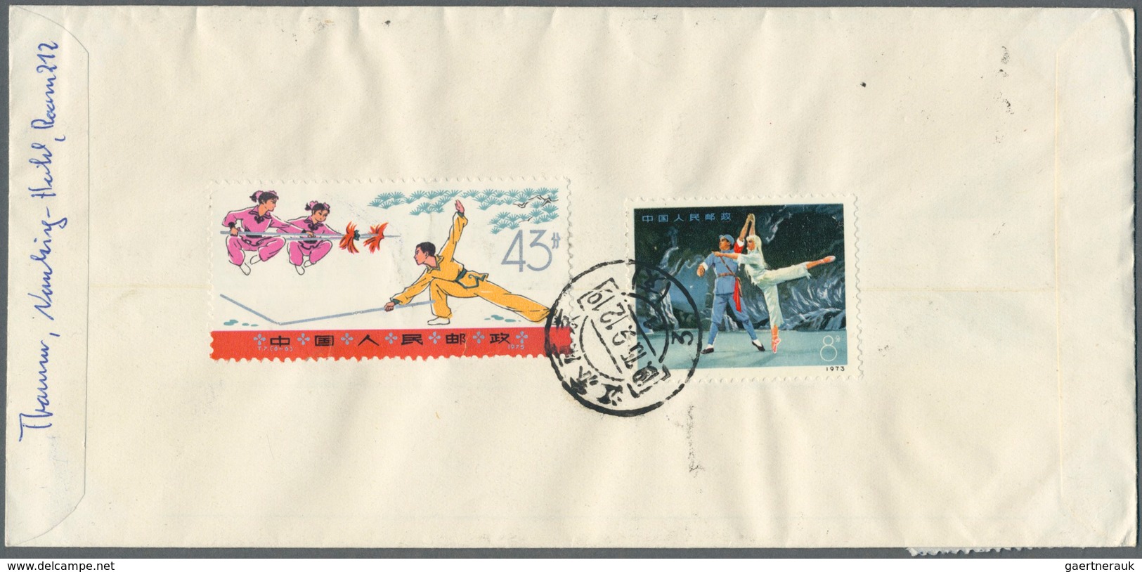 08310 China - Volksrepublik: 1955/56, 5-year-plan Set S13 (I) (II) Complete On Four Air Mail Registered Co - Autres & Non Classés