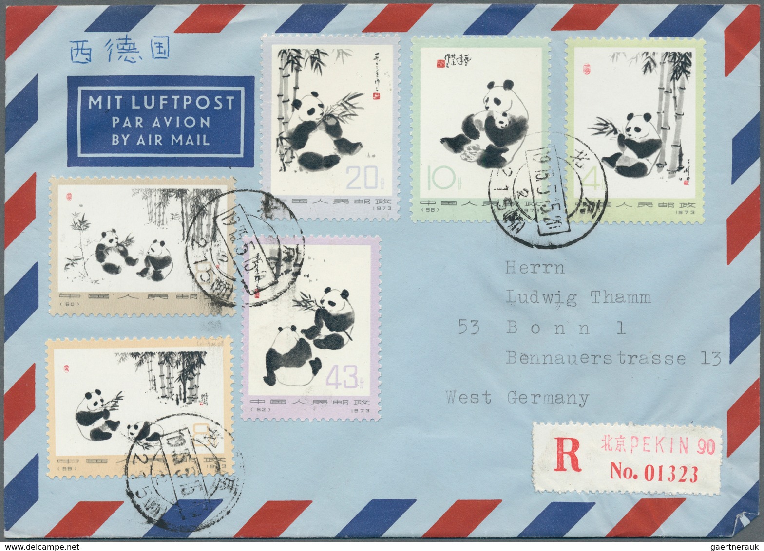 08341 China - Volksrepublik: 1973, Giant Panda Resp. Revolutionary Ballett Cpl. Sets, On Two Registered Co - Autres & Non Classés