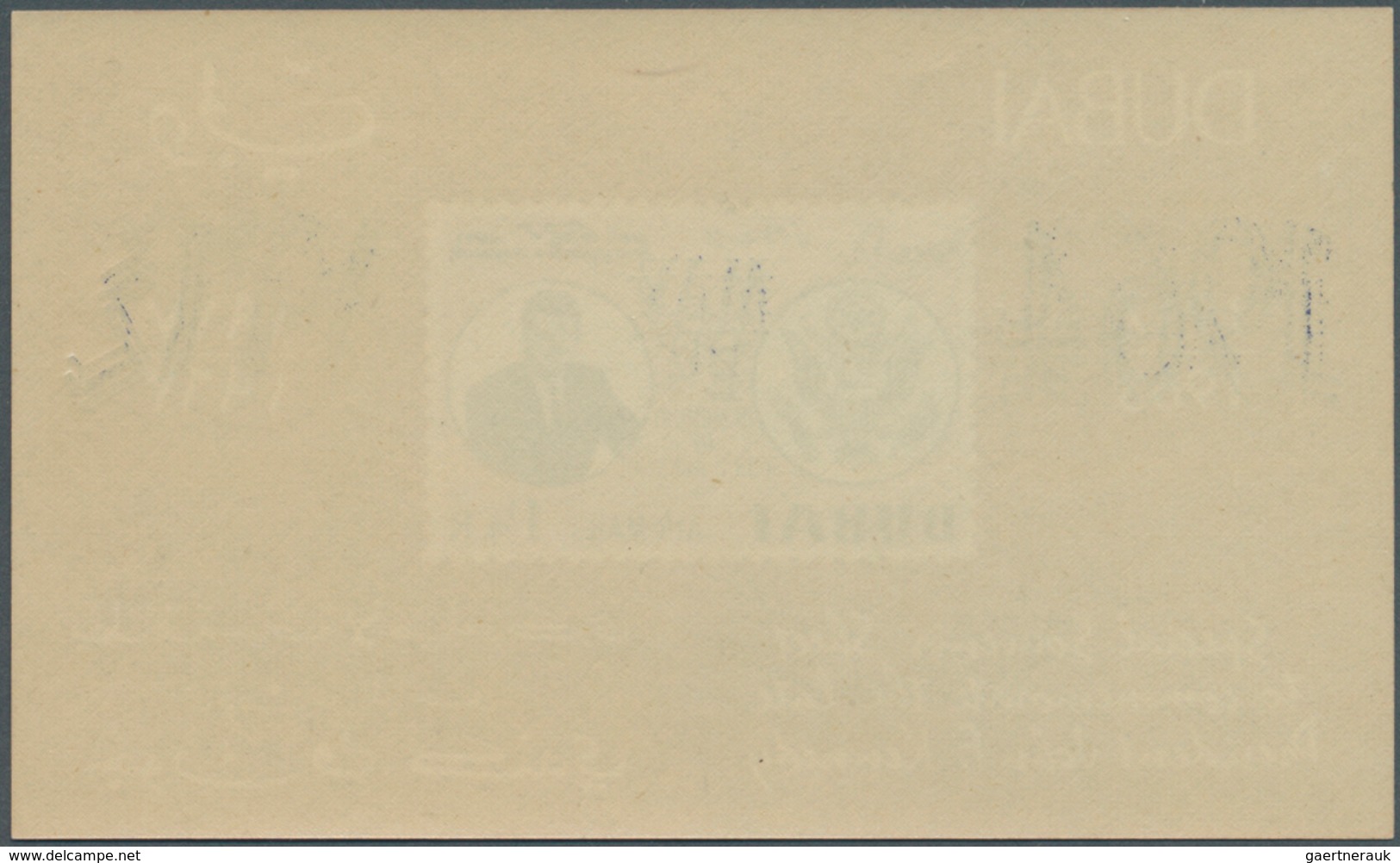 08386 Dubai: 1964, 47th Birthday Of John F. Kennedy Two Imperforate Miniature Sheets With Opt. ERRORS Incl - Dubai