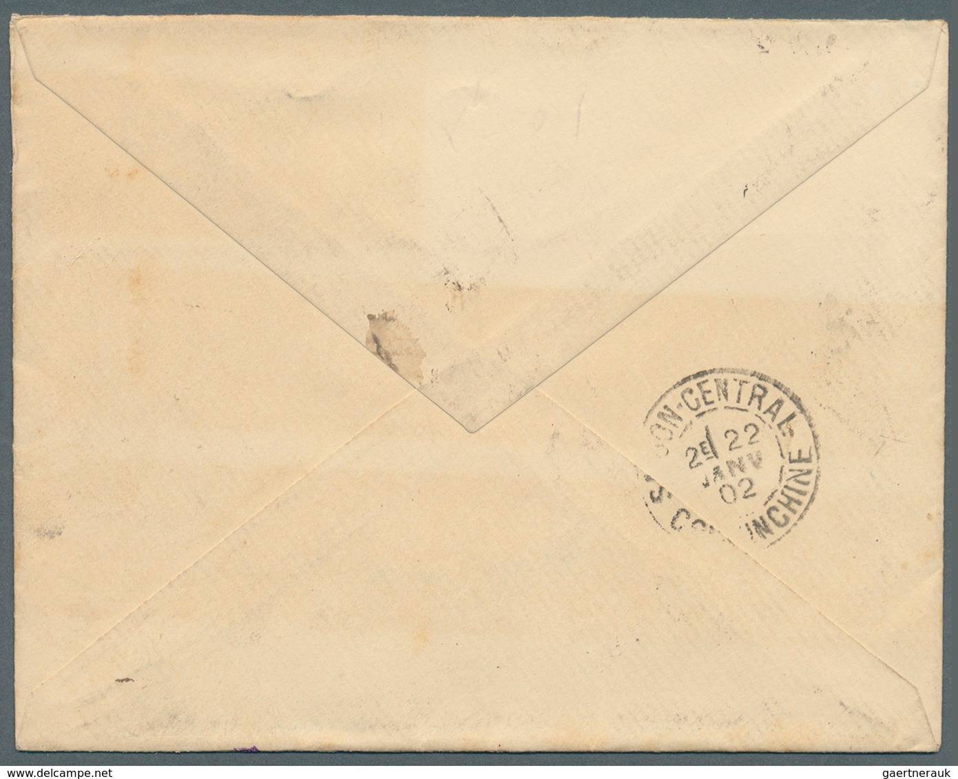 08420 Französisch-Indochina: 1901. Stampless Envelope Written From Paris Addressed To The French Expeditio - Briefe U. Dokumente