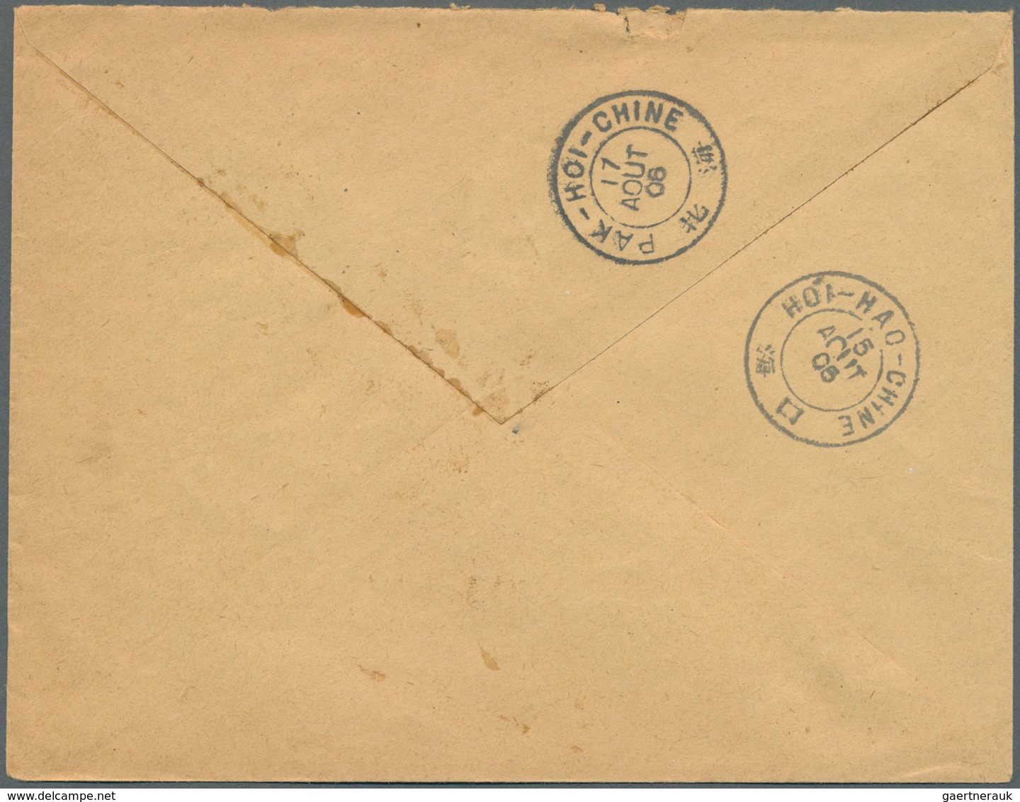 08427 Französisch-Indochina: 1906. Envelope Addressed To The `French Post A Packhoi' Bearing Lndo-China SG - Lettres & Documents