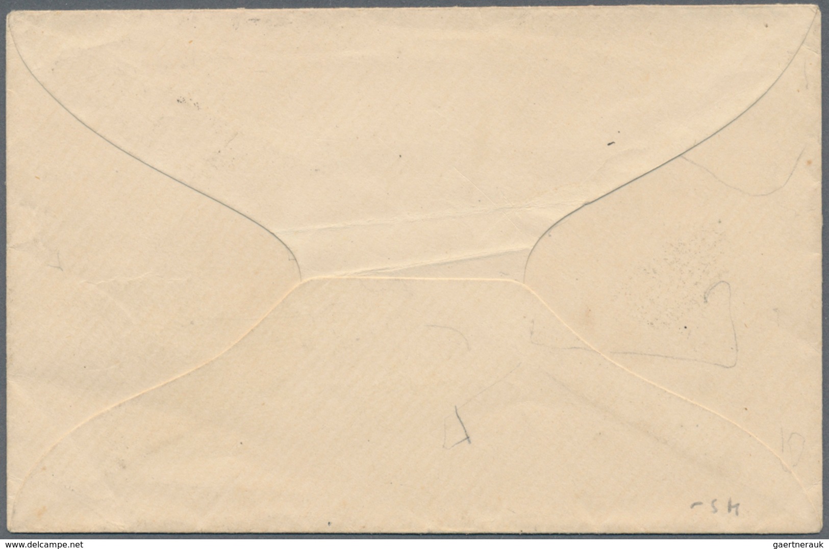 08442 Französisch-Indochina: 1919. Envelope Addressed To Hanoi Bearing Indo-China SG 54, 5c Green Tied By - Lettres & Documents