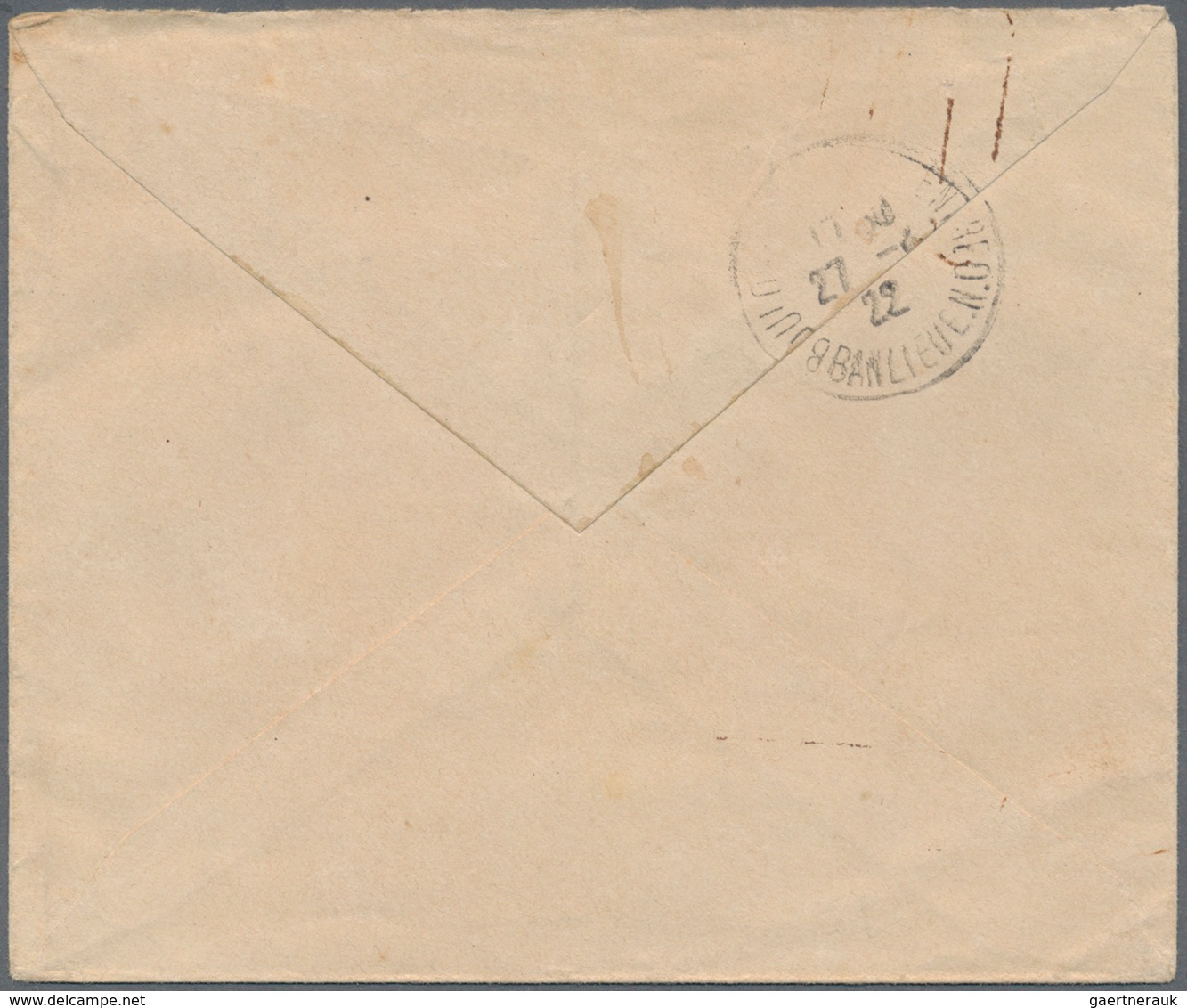 08444 Französisch-Indochina: 1922. Envelope Headed 'Vicariat Apostolique' Addressed To France Cancelled By - Briefe U. Dokumente