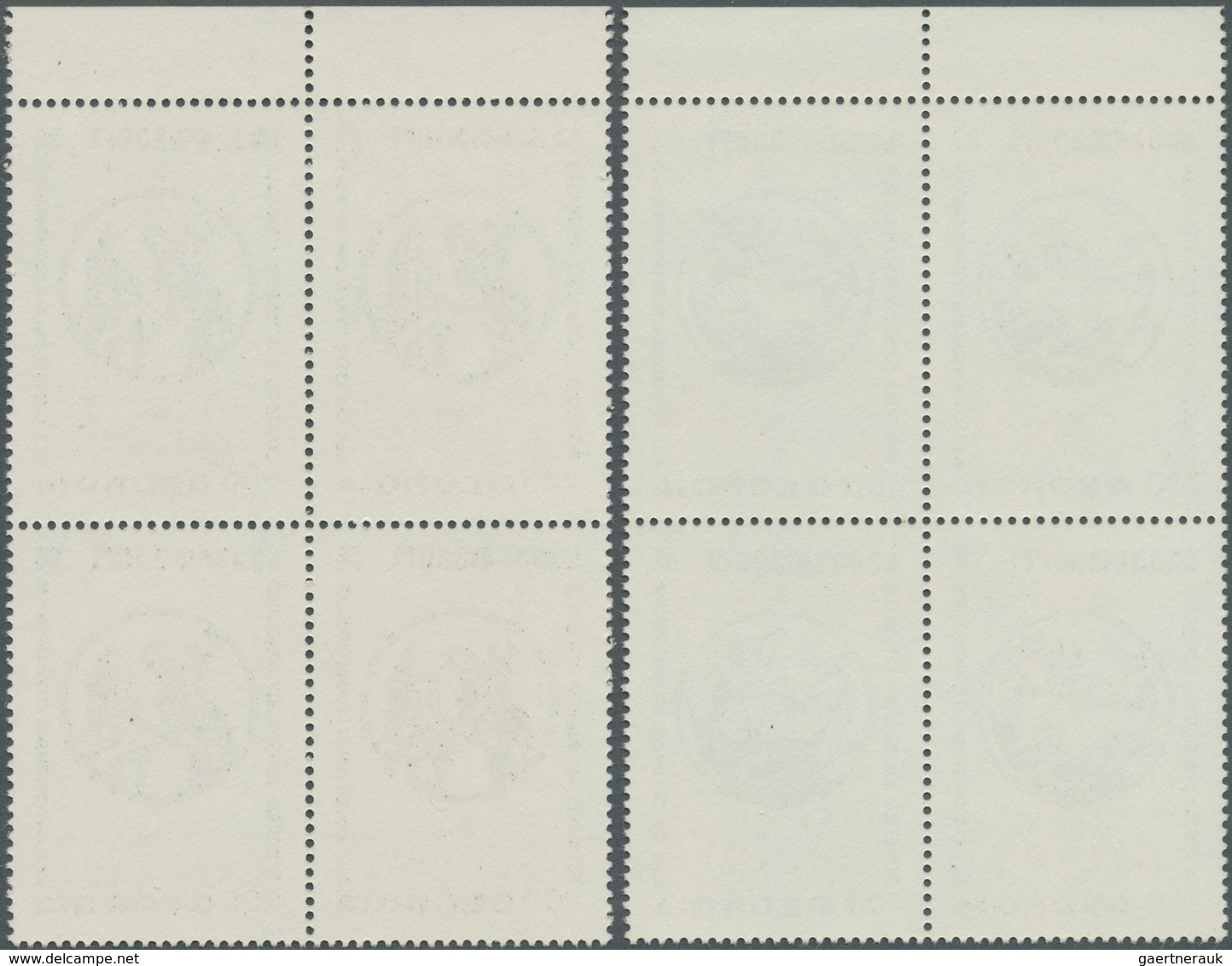 08542 Georgien: 1994, ALL GEORGGIAN CONGRESS, Complete Set Of Two Values In Block Of Fours From The Upper - Géorgie