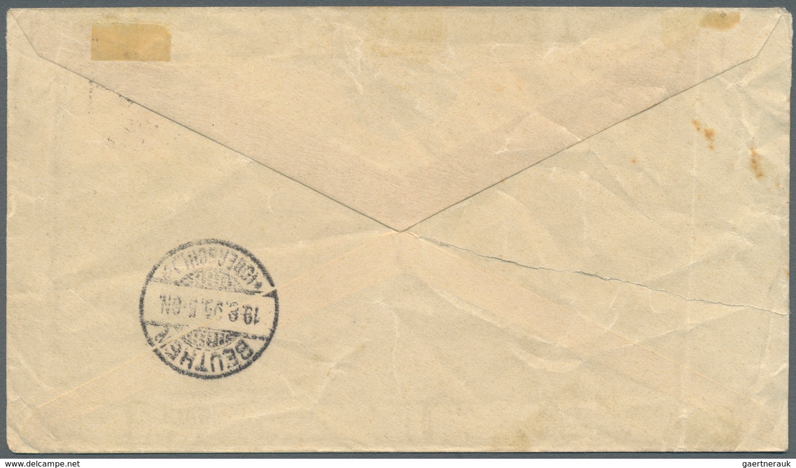 08598 Hongkong - Treaty Ports: Foochow: 1883, 2 C. Rosine Tied "FOOCHOWFOO C JY 8 95" To Unsealed Envelope - Sonstige & Ohne Zuordnung