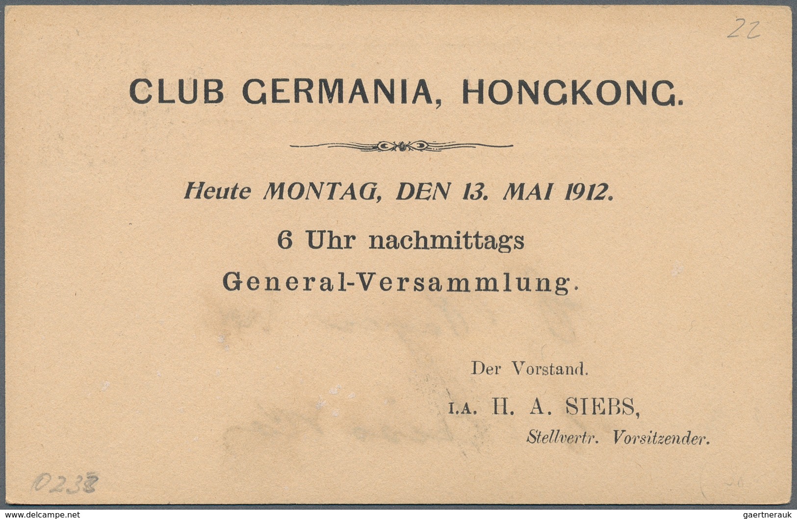 08615 Hongkong - Ganzsachen: 1904/12, Card QV 1 C. Question Part, Canc. "VICTORIA 22 JY 04" To Taiping Via - Ganzsachen