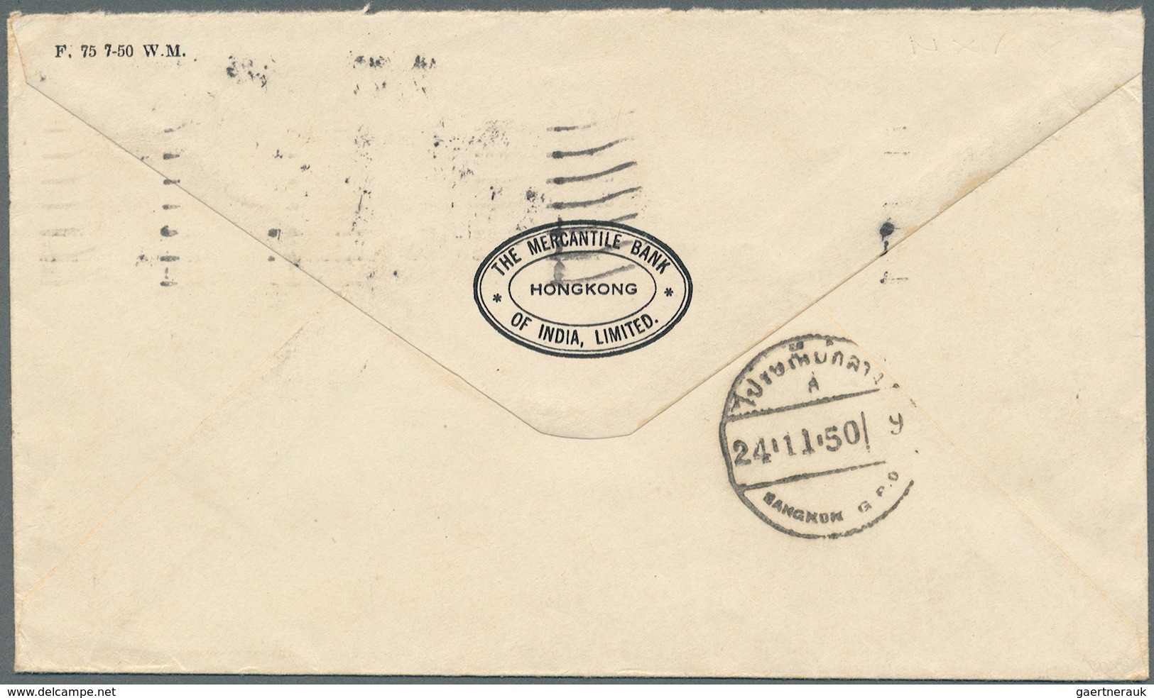 08625 Hongkong - Besonderheiten: 1950/1972, underpaid taxed covers (6) inc. triangular boxed "T" (3), two-