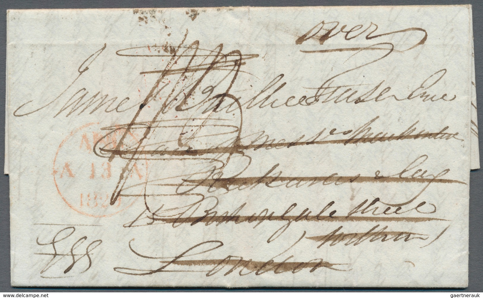 08640 Indien - Vorphilatelie: 1828, Entire Folded Letter Datelined '20th October 1828' From CAMP SAHARUNPO - ...-1852 Vorphilatelie