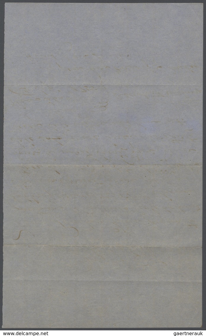 08690 Indien: 1855, East India Telegraphs: First Telegraphs Hand Return (Receipt), Dated 6th Sep. 1855, Un - Autres & Non Classés