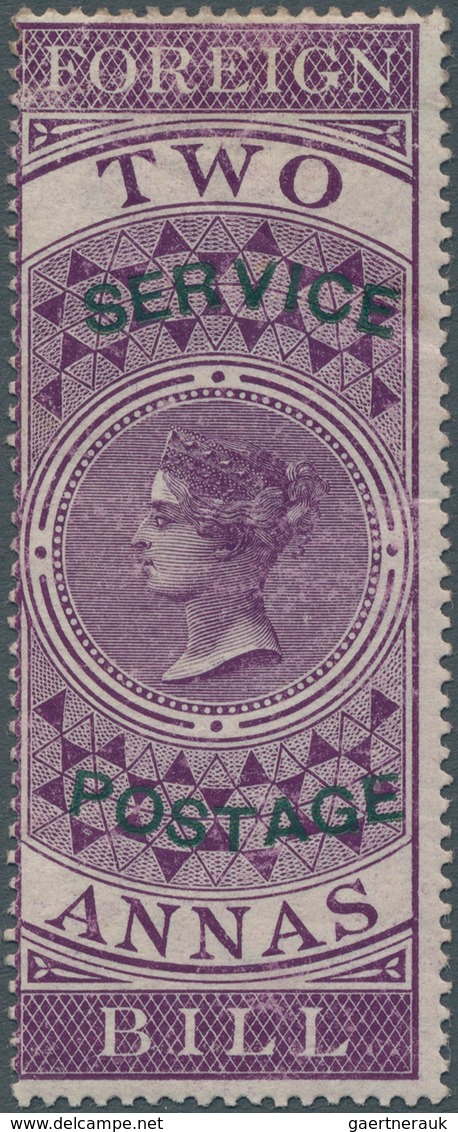 08748 Indien - Dienstmarken: 1866, Official Government Imitation Of A COMPLETE EXAMPLE Of 2a Purple With ' - Dienstmarken