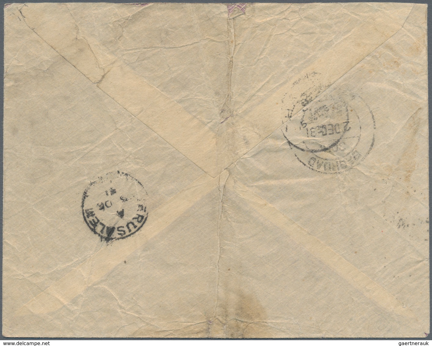 08846 Irak: 1927/30, Three Envelopes (one Airmail, One With Due-canc.) All Sent Via Overland-mail From Bag - Irak