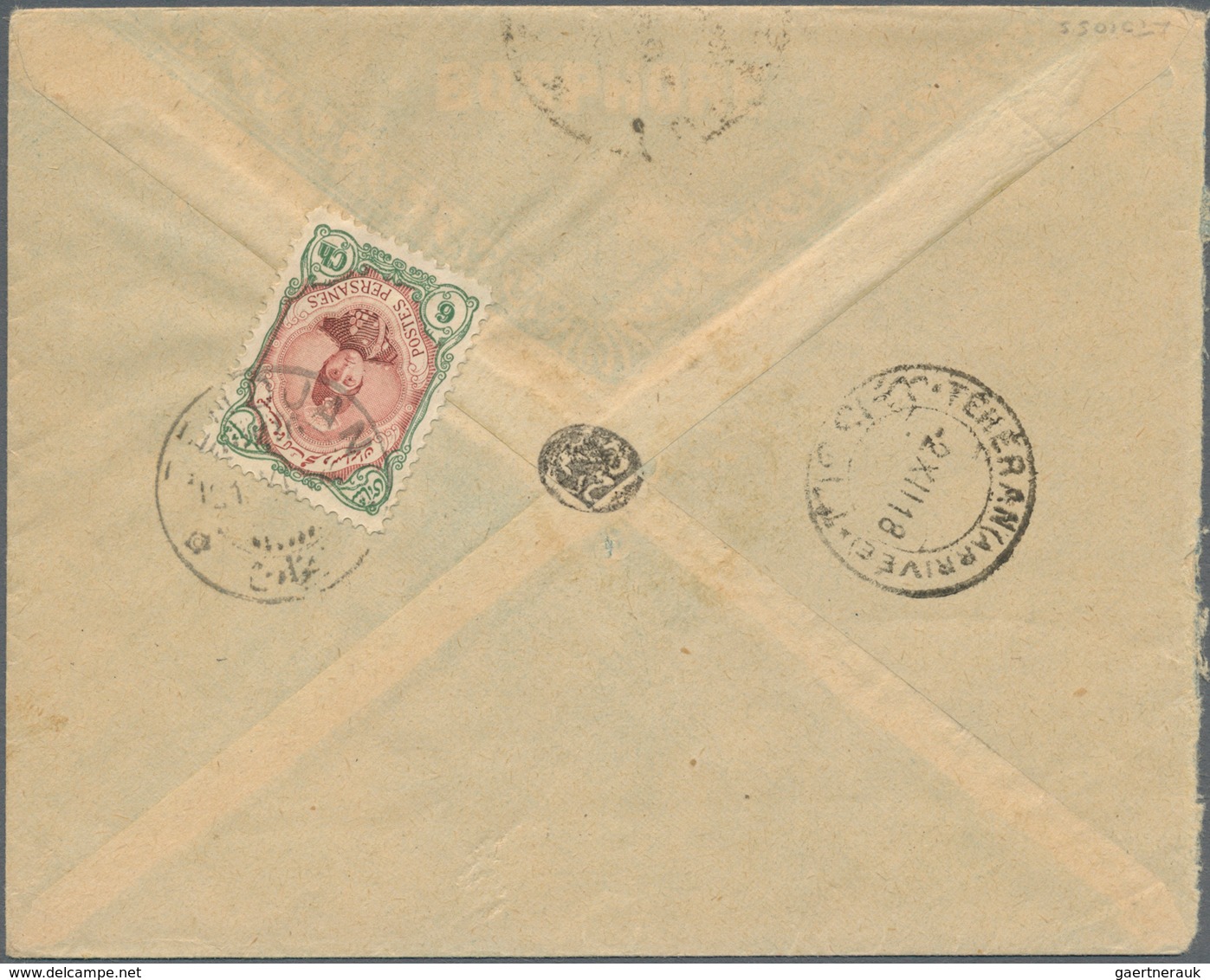 08921 Iran: 1918-19, Two Covers With Censors, Cancelled Recht And Zendjan, Fine Pair - Iran