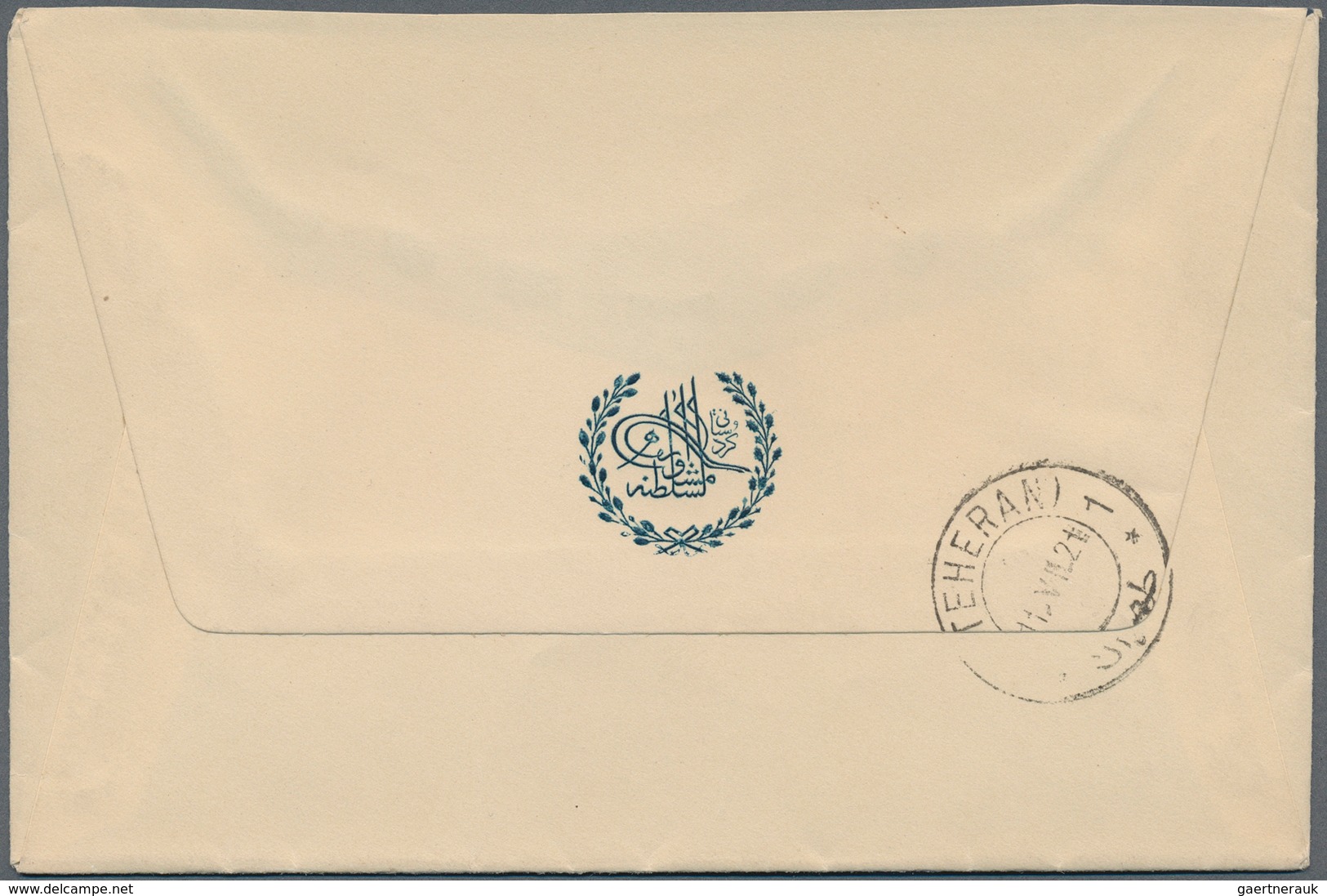 08926 Iran: 1921, 12 Ch. On Cover Showing Provisional Surcharge "21/FEV/21", Tied By TEHERAN Cds. Used Loc - Iran