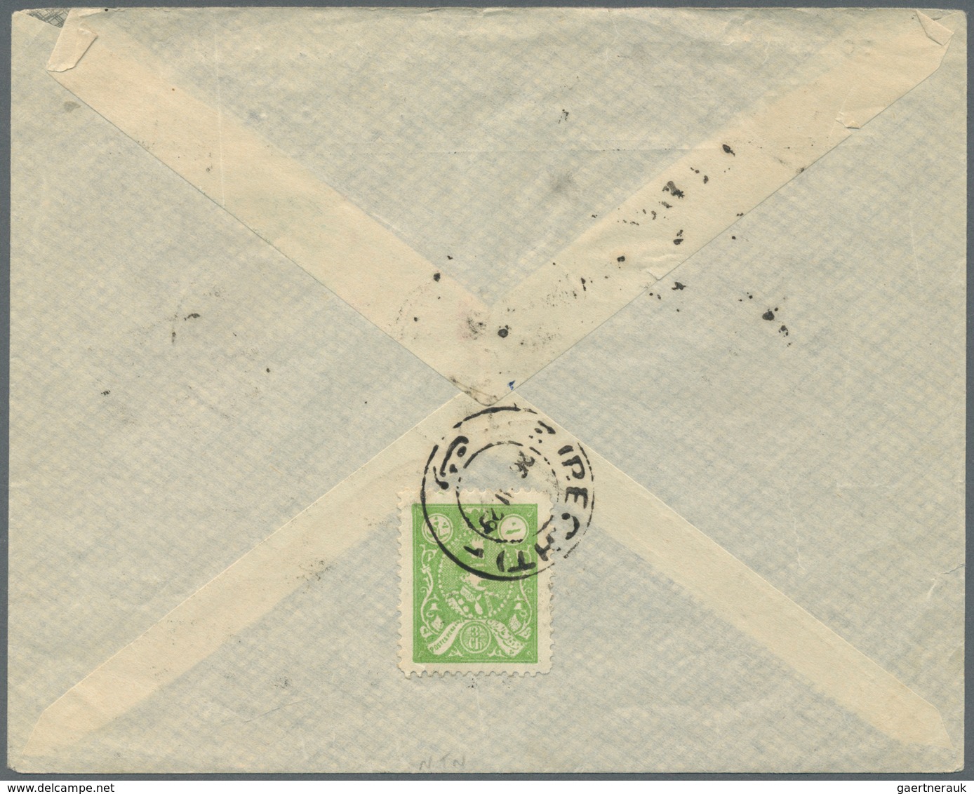 08931A Iran: 1928, Airmail-letter Bearing "Poste Aerienne" 1 Ch To 10 Ch On Front Ad 3 Ch On Back Sent From - Iran