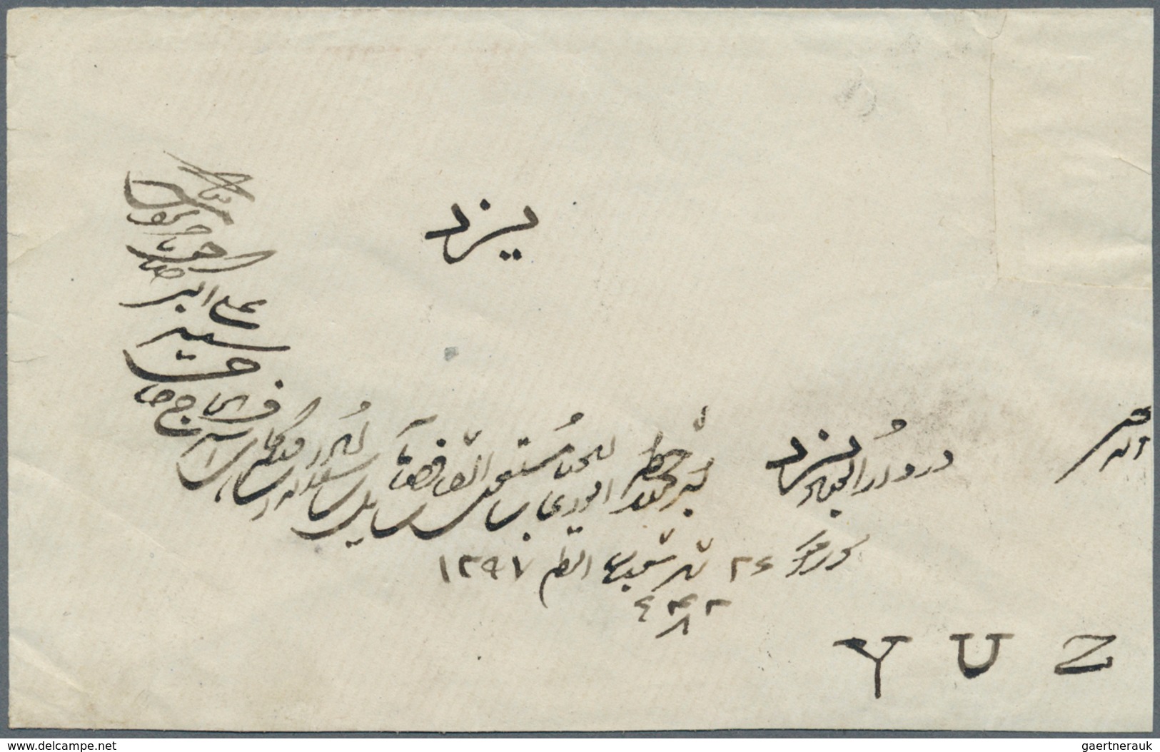 08950 Iran - Britische Besetzung Bushire: 1880, Letter From BANDRABAS To YUZ Via British Indian Post Offic - Iran