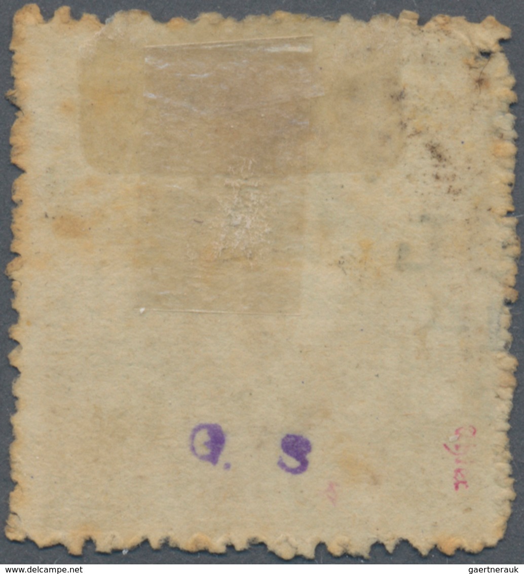 08967 Japan: 1874, 30 S. Grey Canc. "(NAG)ASAKI JUL 14  .2 M.", Official Pinhole Top Left, Signed Thier. - Sonstige & Ohne Zuordnung