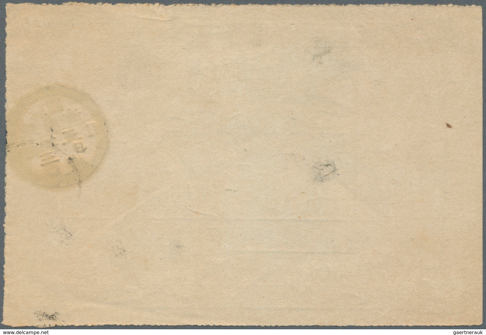 09017 Japanische Post In Korea: 1901,"Chinampo 34.5.3" On Registration Receipt, "Masan 34.(3.)10" On Inbou - Franchise Militaire