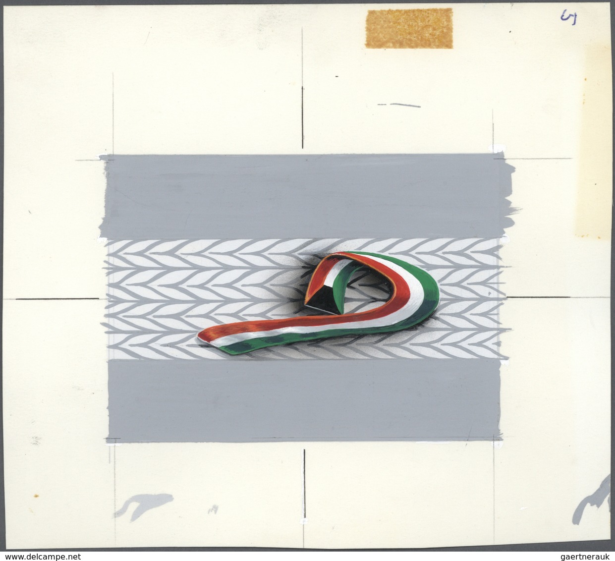 09256 Kuwait: 1970, National Day 9th Anniversary. Set From Printer's Archive With Two Hand-drawn Designs A - Koweït