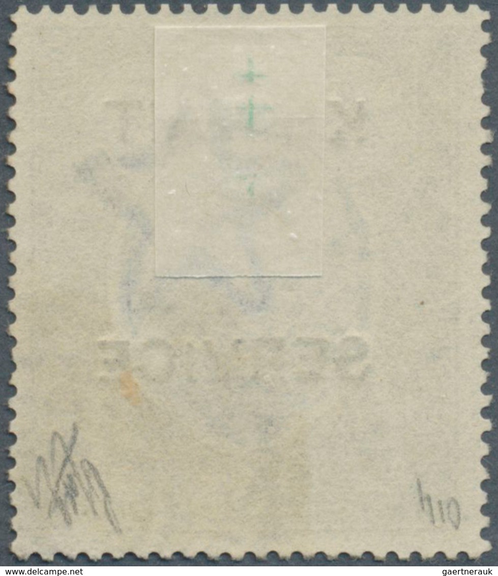 09322 Kuwait - Dienstmarken: 1923, India KGV 15r. Blue And Olive With Black Opt. 'KUWAIT / SERVICE', Fine - Koweït