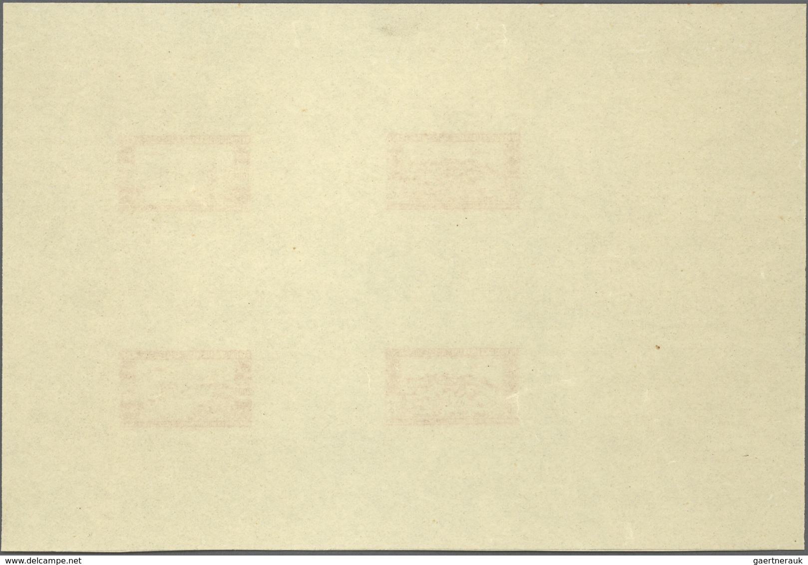 09443 Libanon: 1943, 2nd Anniversary Of Independence, Combined Proof Sheet In Orange On Gummed Paper, Show - Libanon