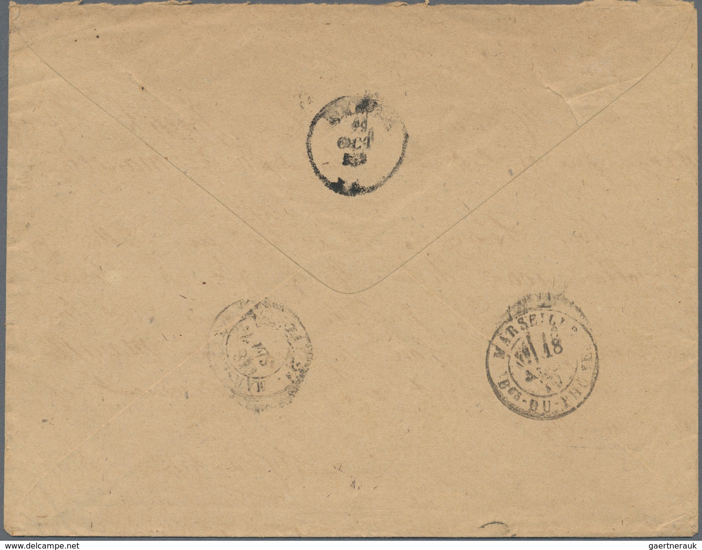 09617 Philippinen: 1879. Envelope Addressed To The French Scientific Mission In Manila, Philippines Bearin - Philippinen