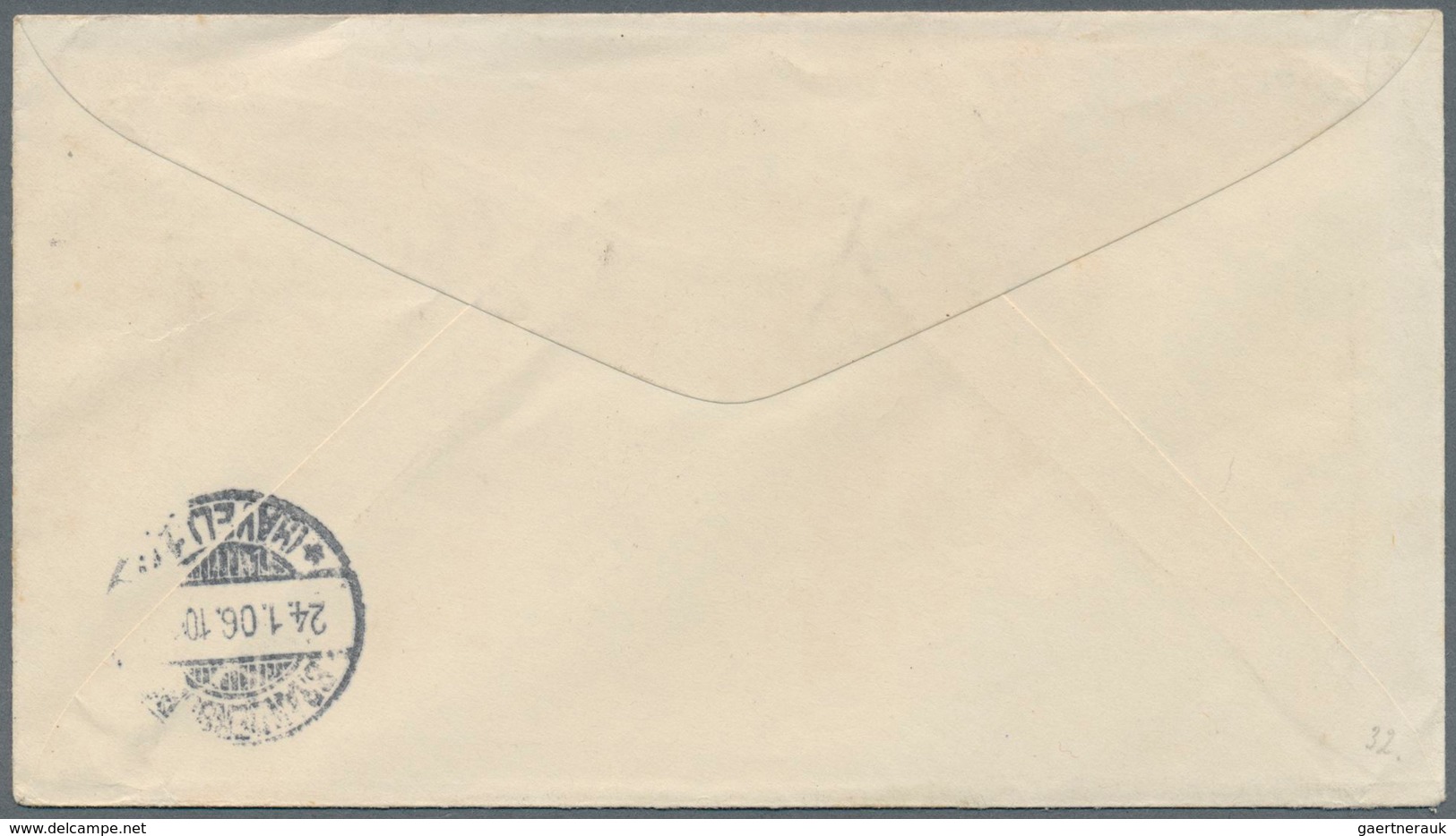 09633 Philippinen - Ganzsachen: 1905, Stationery Envelope 1c. Green, Used To Germany, Oblit. By Rare Machi - Philippines