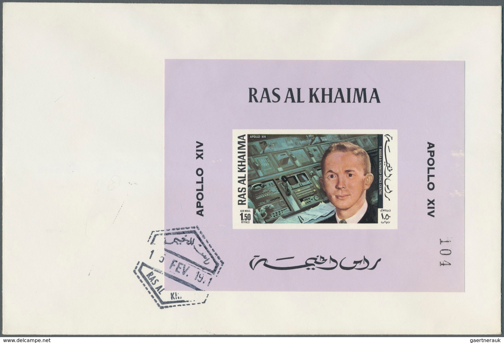 09655 Ras al Khaima: 1971, Apollo 14, complete set perf./imperf., two complete sets of de luxe sheets (whi