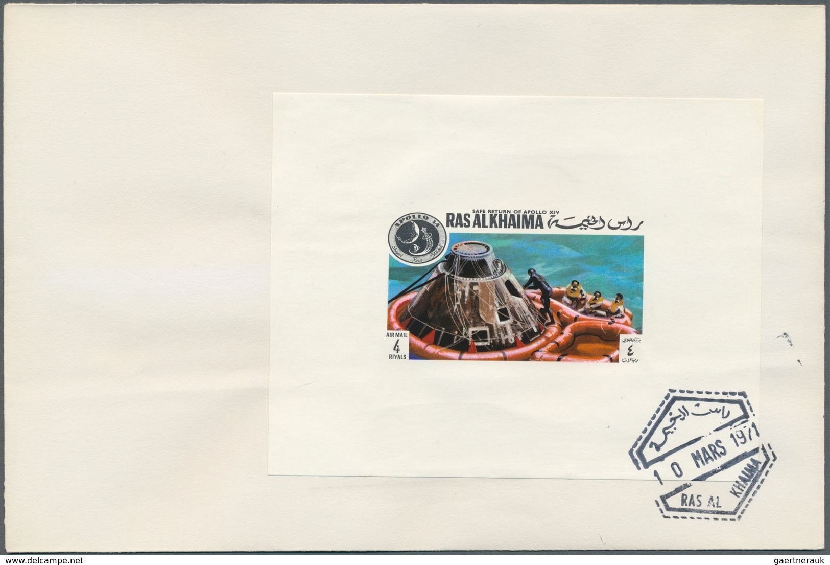 09656 Ras Al Khaima: 1971, Apollo 14 Safe Return, Complete Set Perf./imperf., Two Complete Sets Of De Luxe - Ras Al-Khaimah