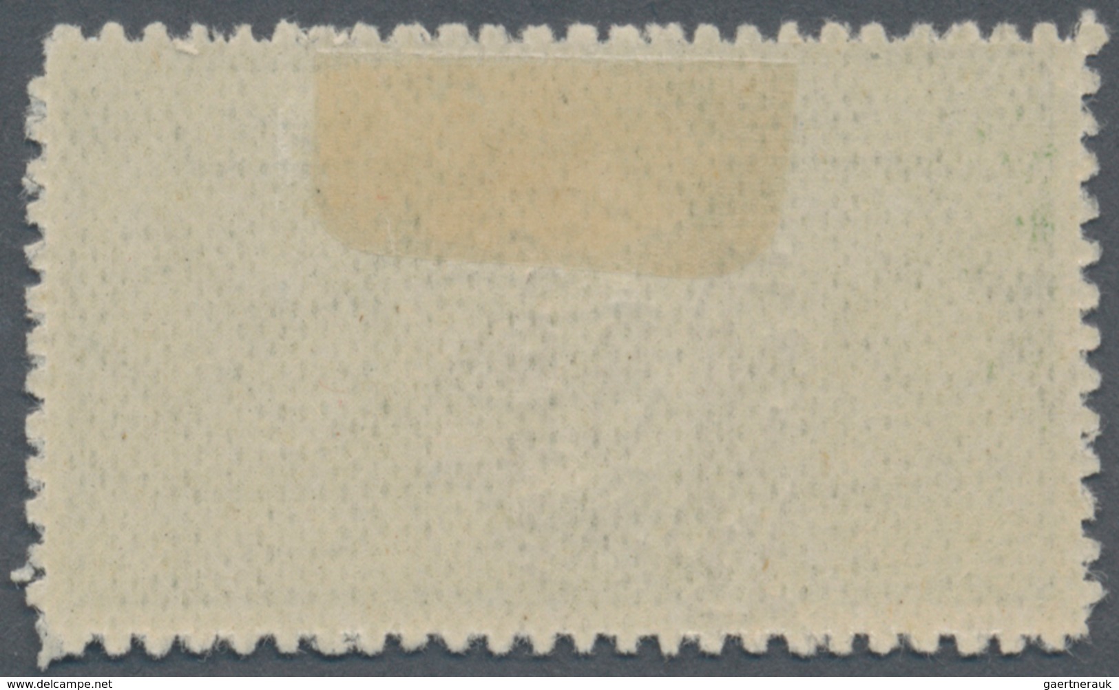 09686 Saudi-Arabien - Hedschas: 1925, "Al Hukumat", Blue Overprint On ¼pi. Green, Zig-zag Rouletted 13, Fr - Arabie Saoudite