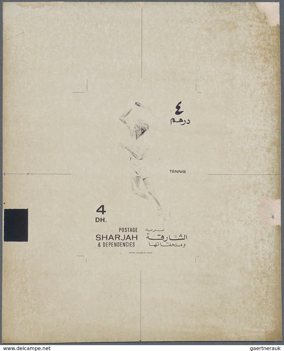 09769 Schardscha / Sharjah: 1971, Sports (golf, basketball, tennis, table tennis and cricket) complete set