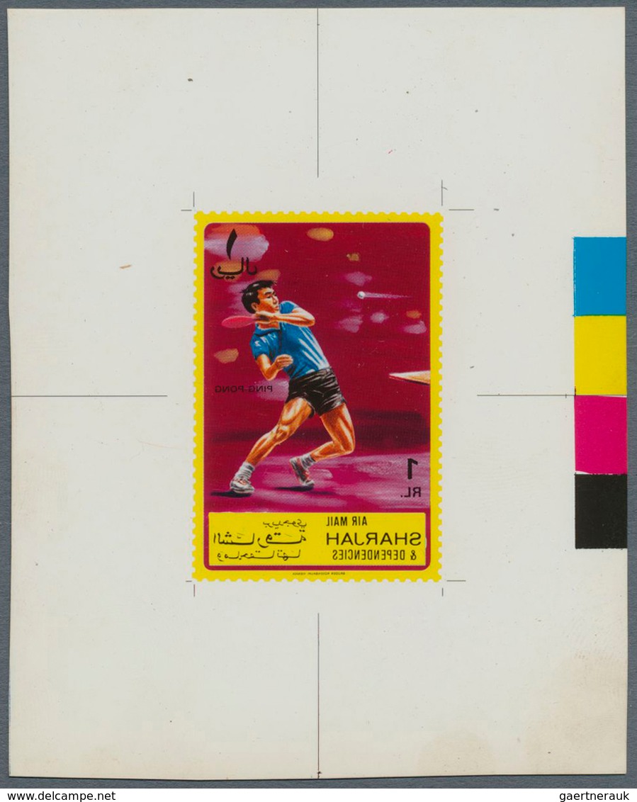 09770 Schardscha / Sharjah: 1971, Sports (golf, Basketball, Tennis, Table Tennis And Cricket) Complete Set - Schardscha