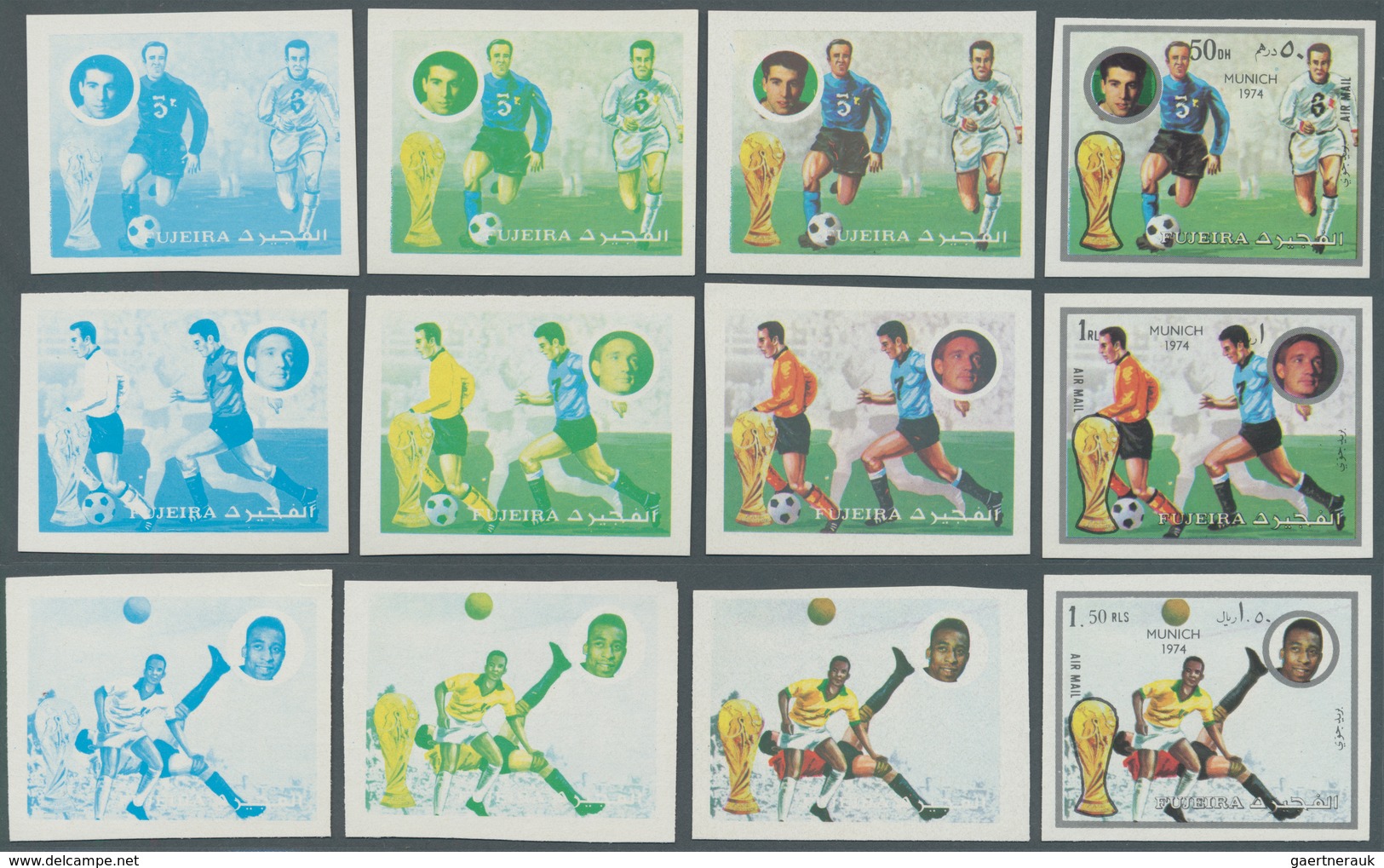 09821 Schardscha / Sharjah: 1973, Football World Championship '74, 10dh., 30dh. To 3r., Eight Values With - Schardscha