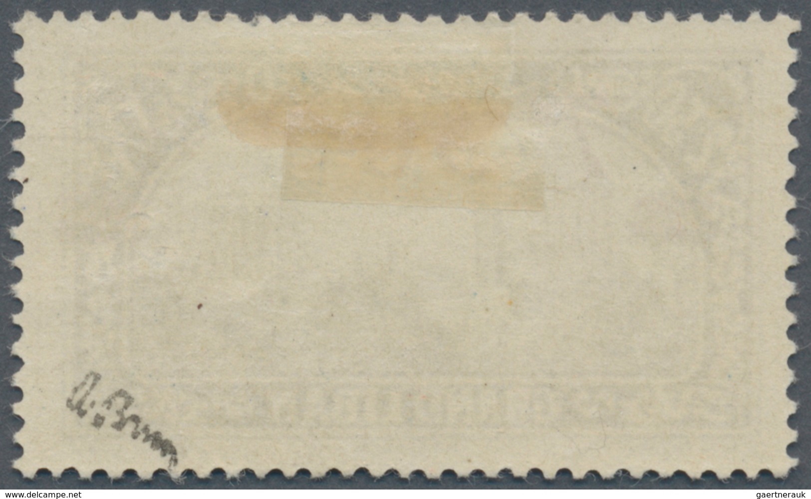 09855 Syrien: 1928, 7.50pi. On 2.50pi. Greenish Blue, Red Overprint On LEBANON Stamp, Mint O.g. With Hinge - Syrien