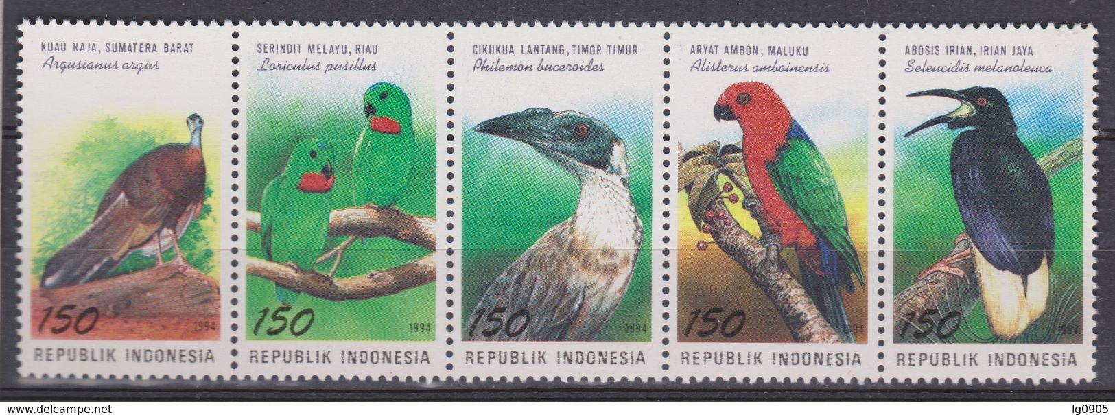 Indonesie Indonesia 1610-1614 MNH ;  Vogels, Oiseau, Ave, Birds 1994 - Andere & Zonder Classificatie