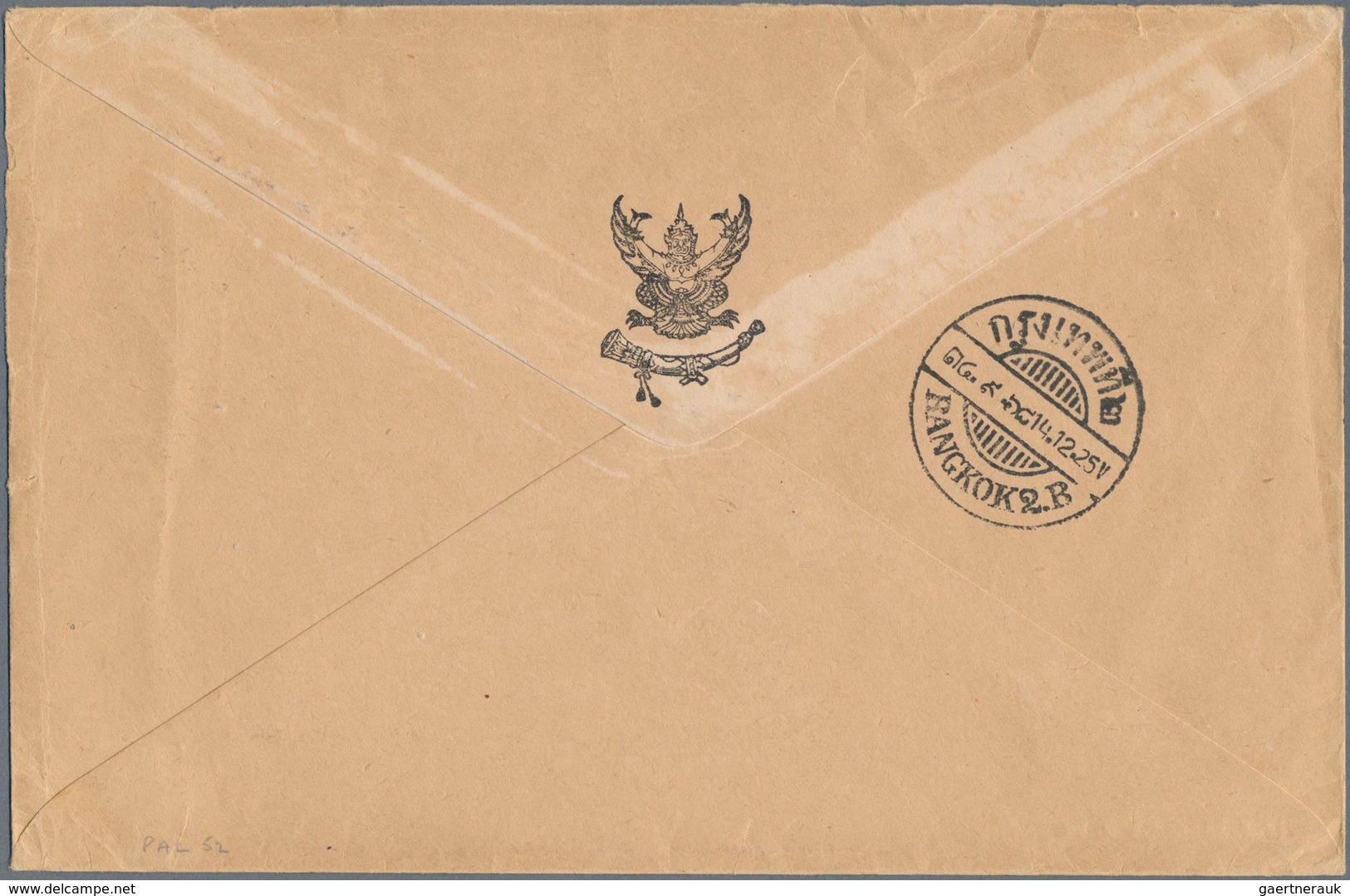 09956 Thailand: 1925-27 Two 'On Post & Telegraph Service' Official Mourning Envelopes From Bangkok To Bern - Thailand