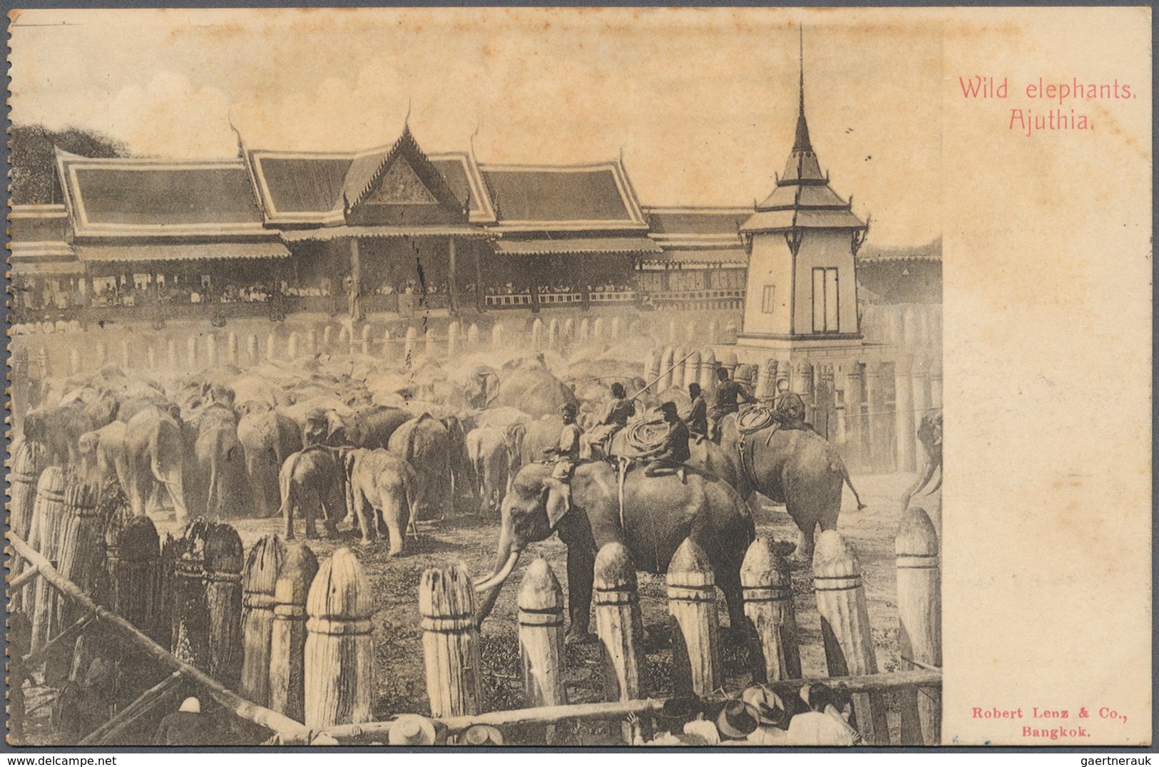 10013 Thailand - Besonderheiten: 1904. Registered Picture Post Card Of Ajuthia Addressed To French Indo Ch - Tailandia