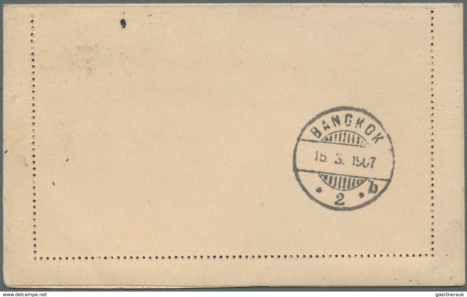 10015 Thailand - Besonderheiten: Incoming Mail, French Offices In China, Letter Card 10 C./15 C. Uprated 5 - Thaïlande