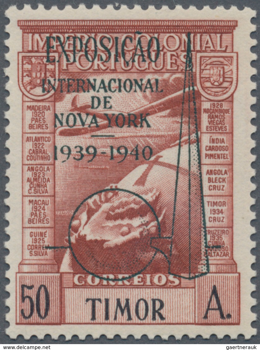 10038 Timor: 1939/48, New York Exposition Resp. First S/s, Mint Never Hinged MNH (Michel Cat. 580.-) - Osttimor