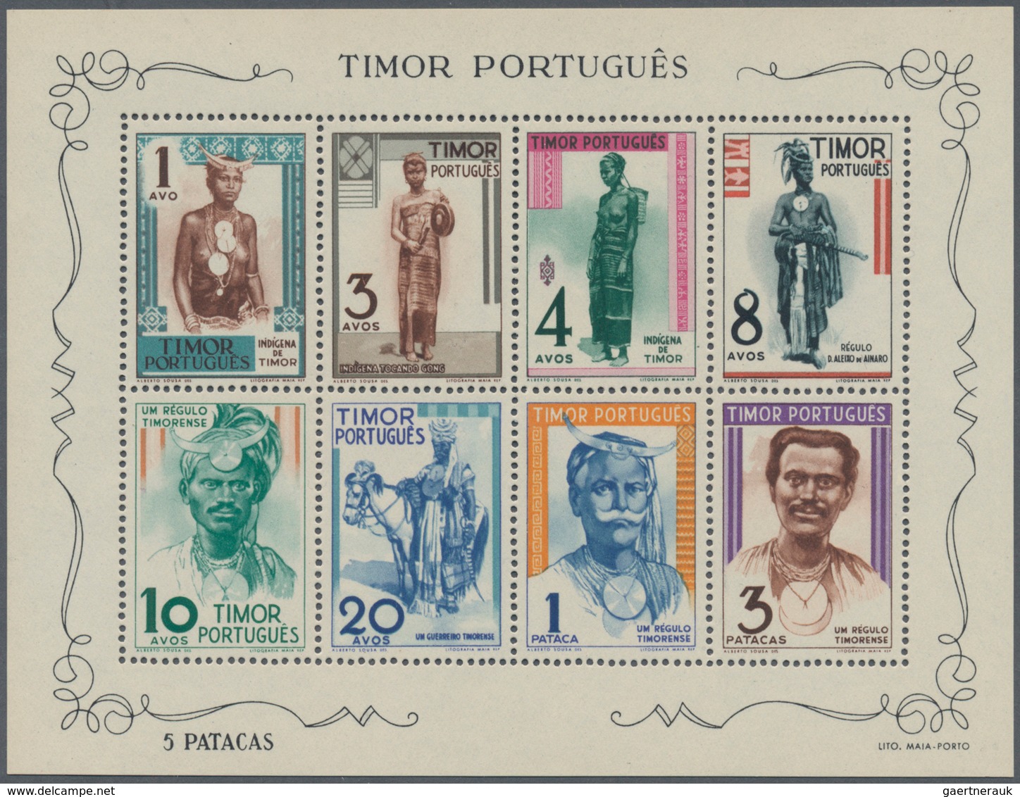 10038 Timor: 1939/48, New York Exposition Resp. First S/s, Mint Never Hinged MNH (Michel Cat. 580.-) - Timor Oriental