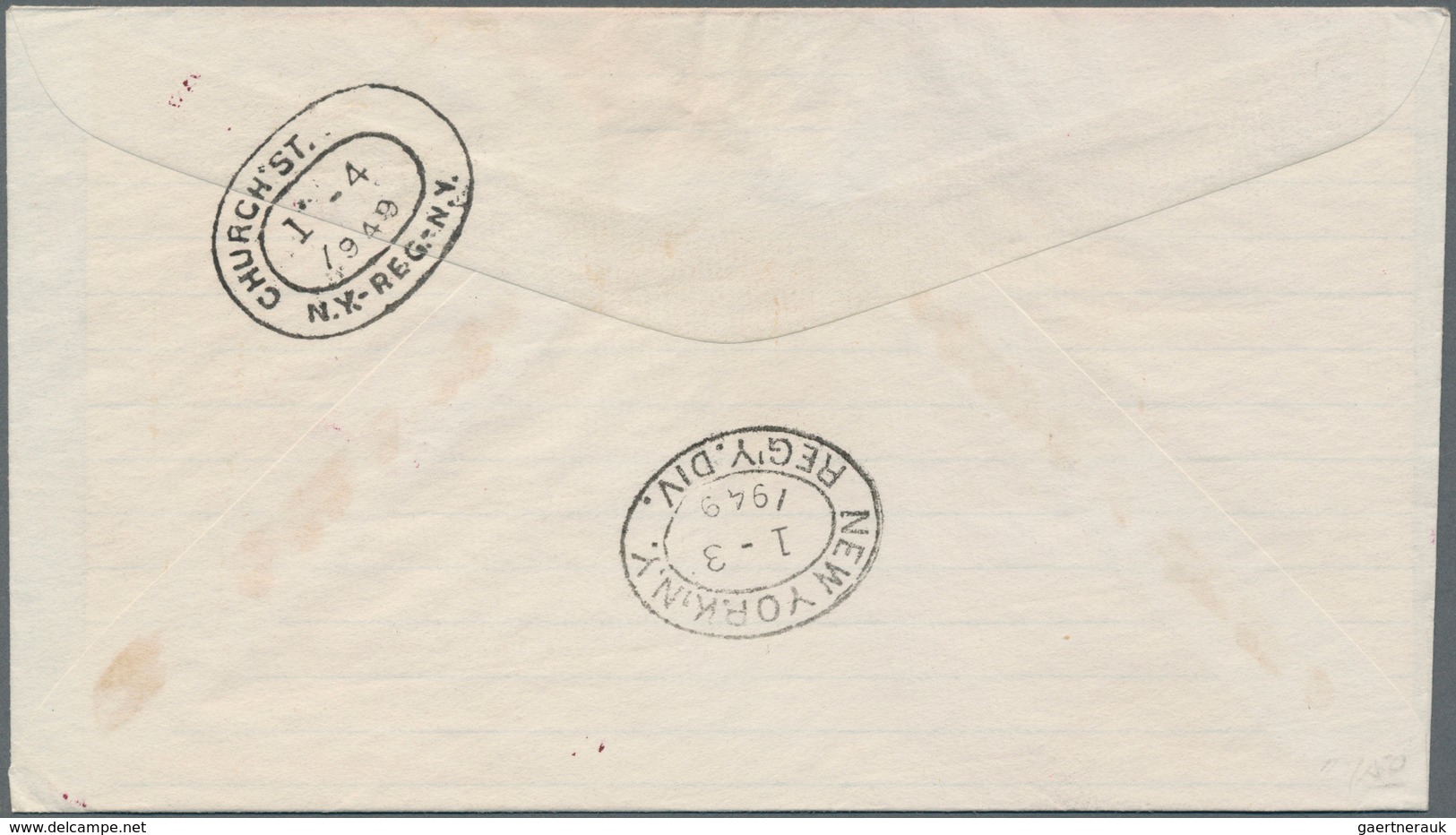 10126 Thematik: Antarktis / Antarctic: 1948, Malagasy Republic. Single Franking 100fr Allegory Of Air Mail - Autres & Non Classés