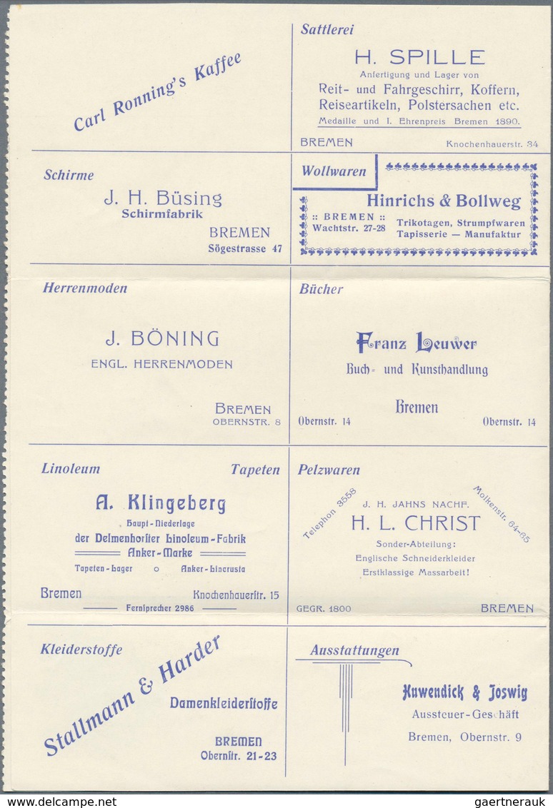 10136 Thematik: Anzeigenganzsachen / Advertising Postal Stationery: 1906, German Empire. Advertising Lette - Non Classés