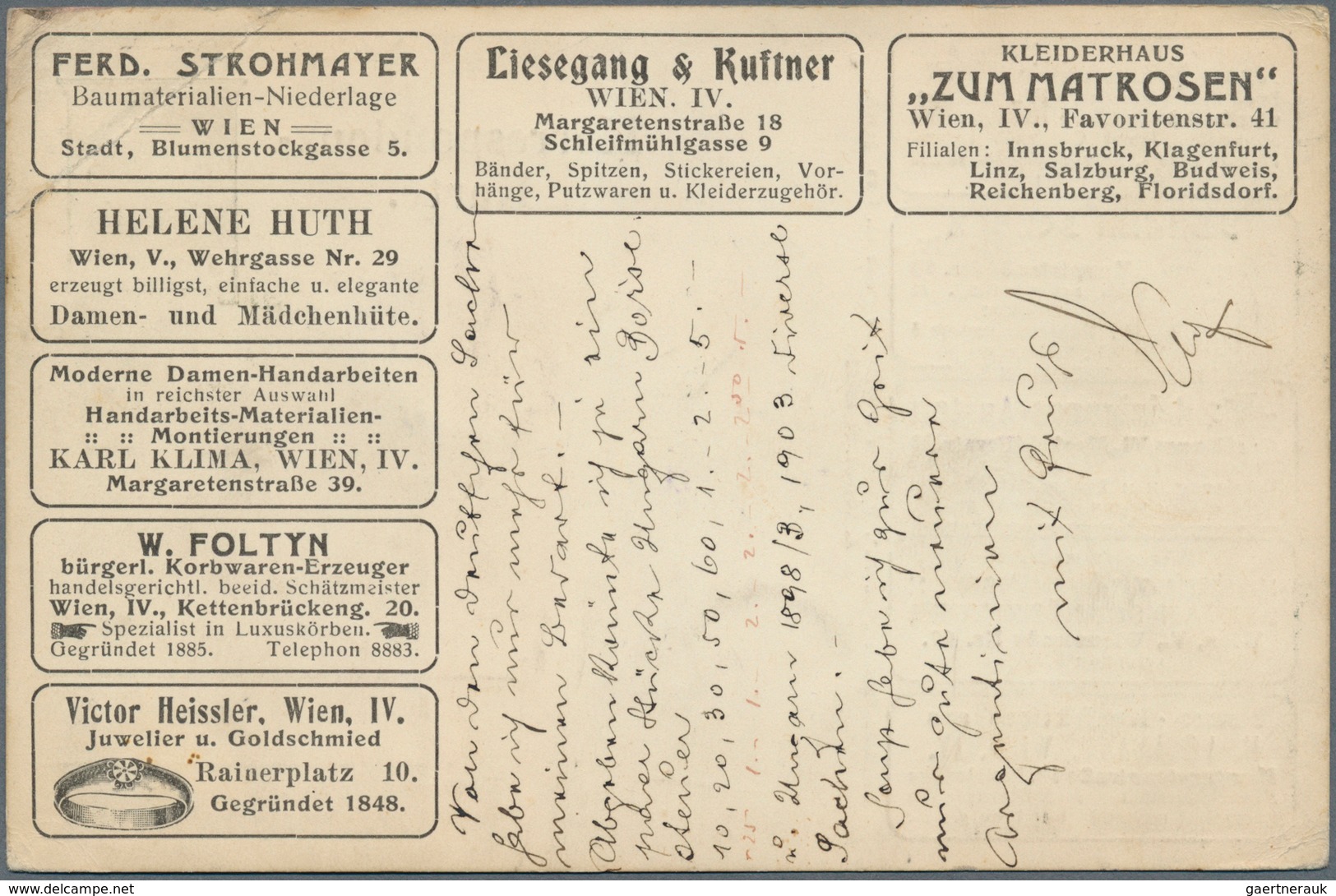 10138 Thematik: Anzeigenganzsachen / Advertising Postal Stationery: 1909, Austria. Advertising Postcard 5h - Ohne Zuordnung