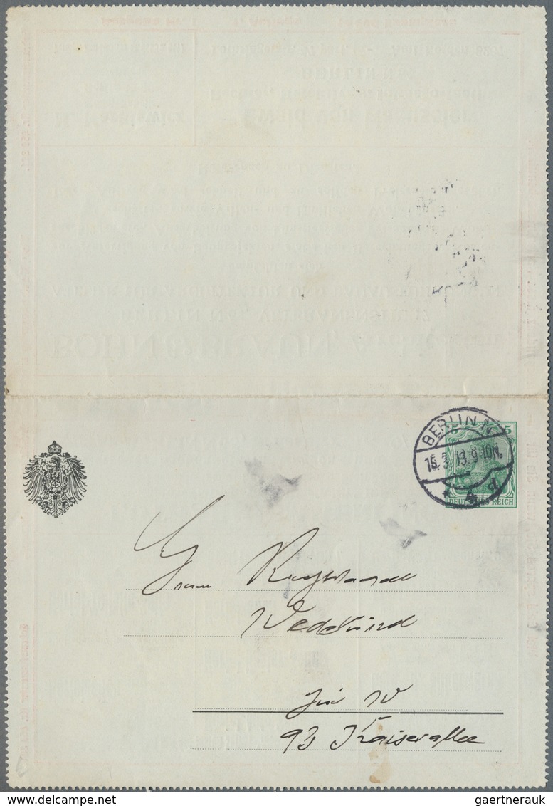 10139 Thematik: Anzeigenganzsachen / Advertising Postal Stationery: 1913, German Empire. Adverts Letter Ca - Ohne Zuordnung