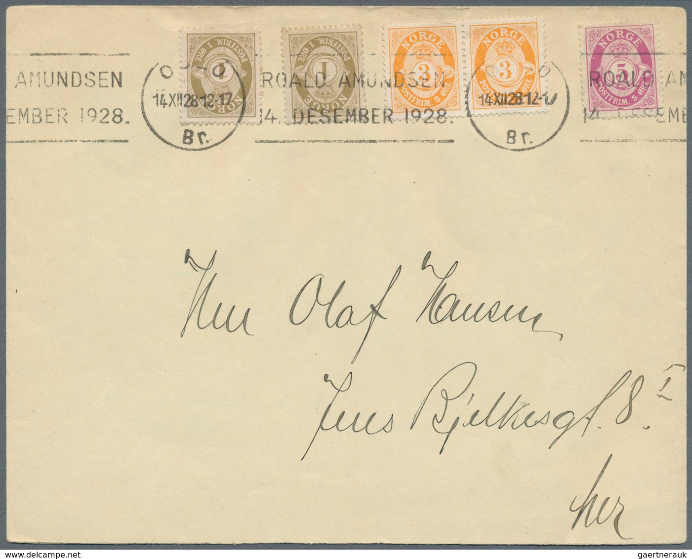 10153 Thematik: Arktis / Arctic: 1928 (approx), Norge/Germany. Lot Of One Commercial Letter With Machine C - Sonstige & Ohne Zuordnung