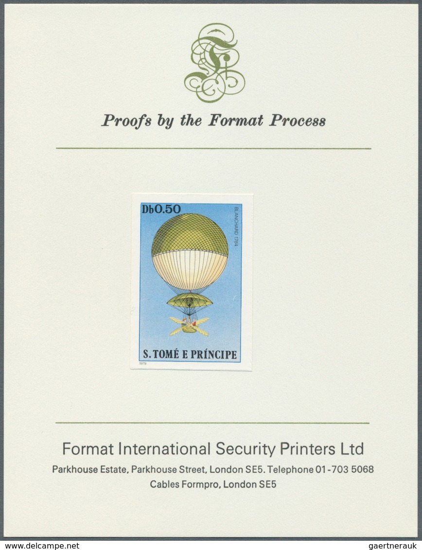 10169 Thematik: Ballon-Luftfahrt / Balloon-aviation: 1979, SAO TOME E PRINCIPE: History Of Aviation - BALL - Bäume