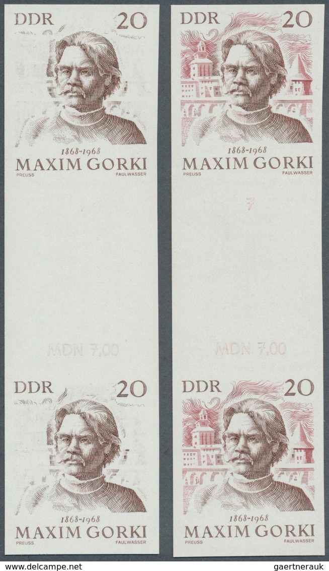 10187 Thematik: Druck-Schriftsteller / Printing-writers, Authors: 1968, DDR: 100. Geburtstag Von Maksim Go - Ecrivains