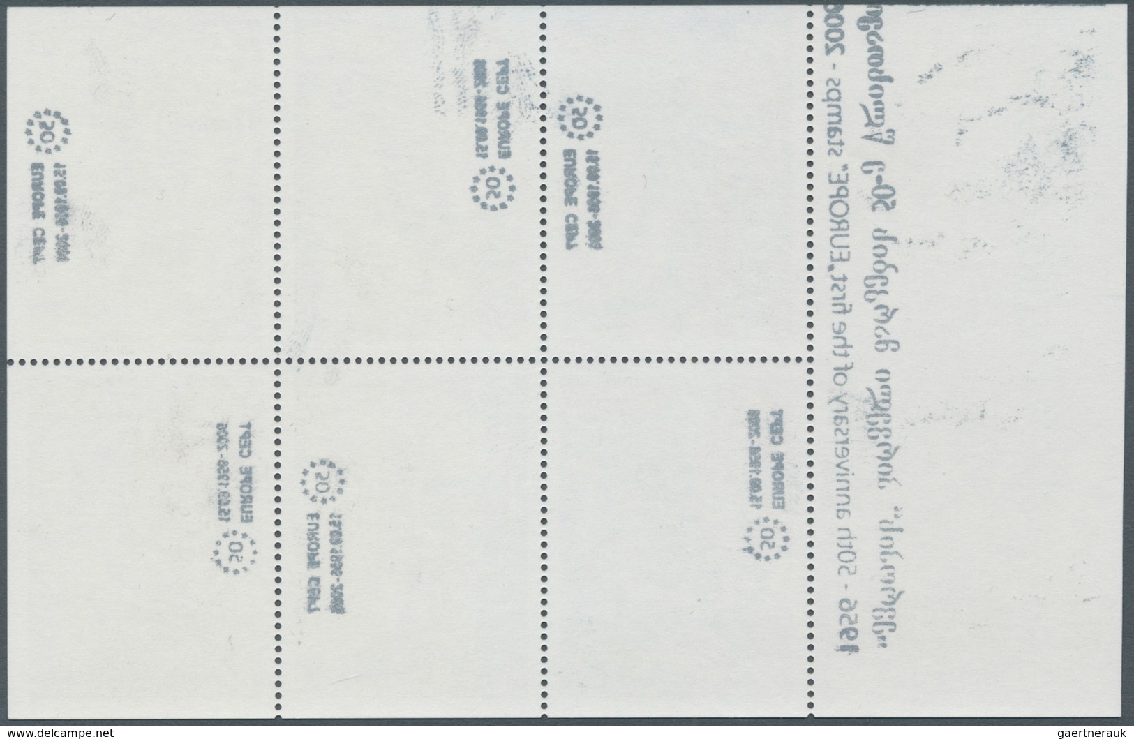 10216 Thematik: Europa / Europe: 2006, GEORGIA: 50 Years Of Europa Stamps Four Complete Booklet Panes Of S - Europäischer Gedanke