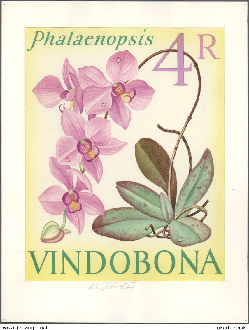 10241 Thematik: Flora-Orchideen / Flora-orchids: 1967. Artist's Drawing Showing PHALAENOPSIS, With Inscrip - Orchidées