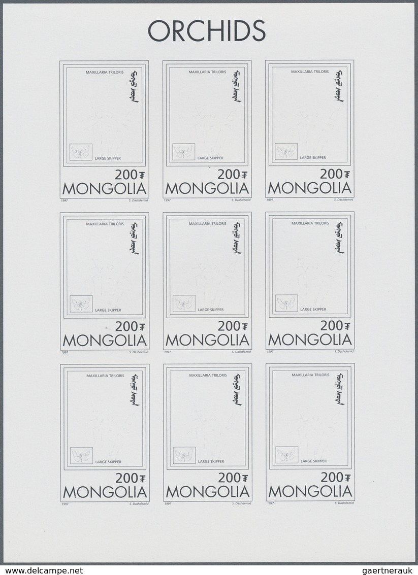 10245 Thematik: Flora-Orchideen / Flora-orchids: 1997, MONGOLIA: Orchids 'Maxillaria Triloris' 200t. Sheet - Orchidee